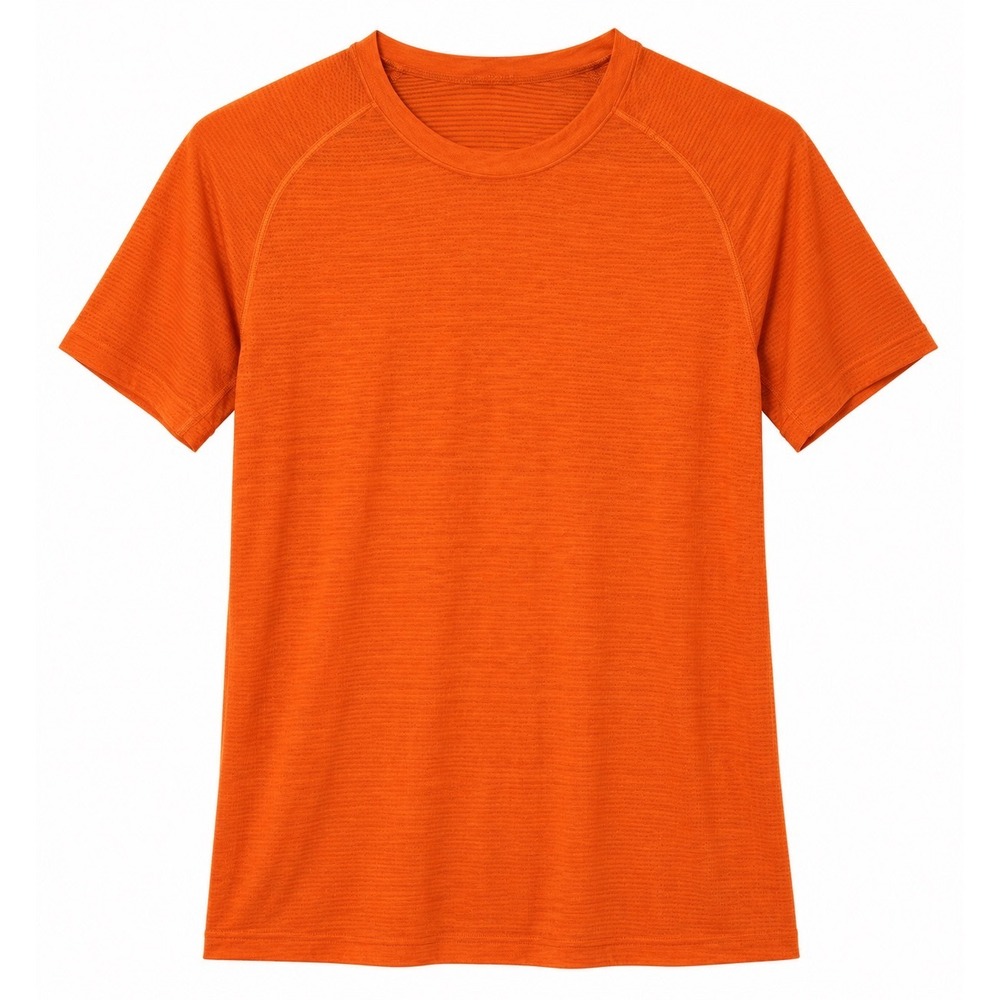 Lululemon Metal Vent Tech Short Sleeve Shirt Orange Mens Training Tee X-Small